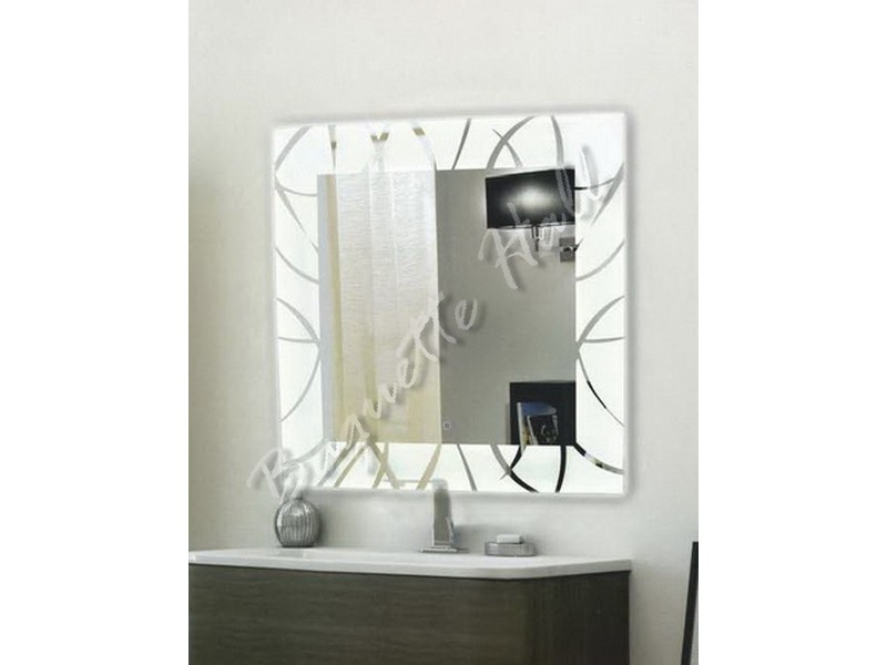 Зеркало для ванной комнаты с LED-подсветкой и сенсорным выключателем 770мм х 770мм